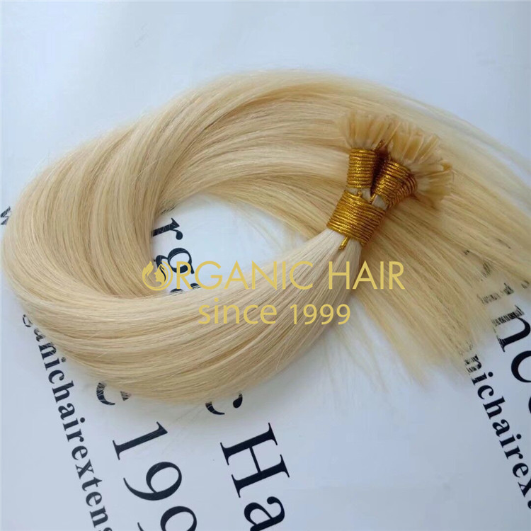 Blonde u tip full cuticle hair with wholesale price A153